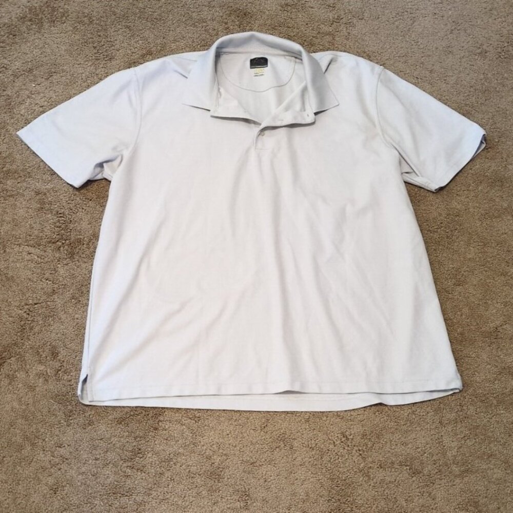 Greg Norman Gray XXL Mens Polo Shirt Golf Fishing Tennis Leisure Collar Preppy